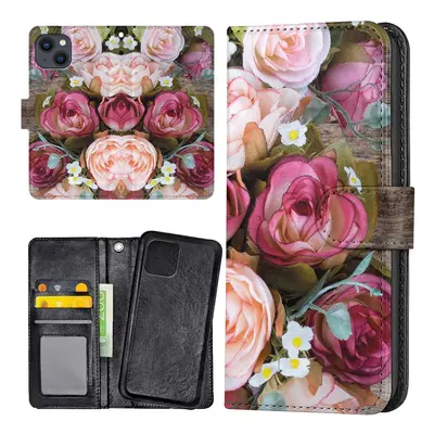 iPhone 13 - Plånboksfodral/Skal Blommor