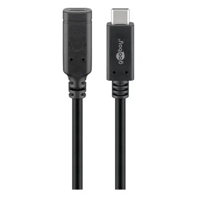 USB-C™-förlängning, 1 m, svart