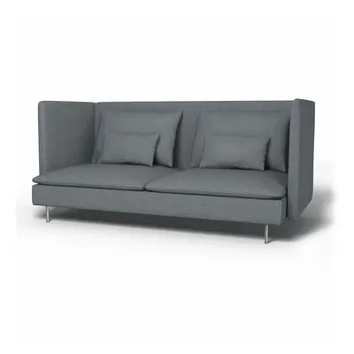 IKEA - Överdrag till Söderhamn 3-sitssoffa med hög rygg, Denim, Bomull - Bemz