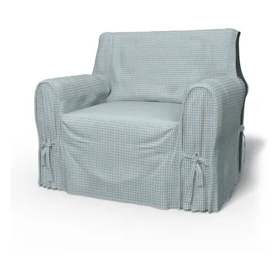 IKEA - Fåtöljöverdrag multi fit stor modell, Sky Blue, Bomull - Bemz