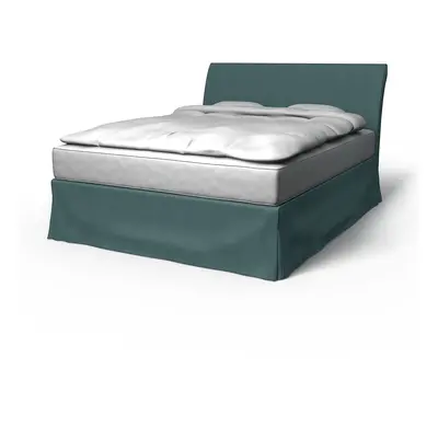 IKEA - Överdrag till Vanvik sängstomme, Slate Blue, Linne - Bemz