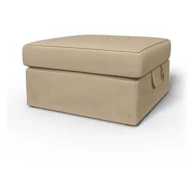 IKEA - Överdrag till Tomelilla Fotö fotpall, Oyster Grey, Manchester - Bemz