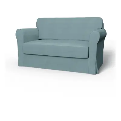 IKEA - Överdrag till Hagalund bäddsoffa, Dusty Blue, Linne - Bemz