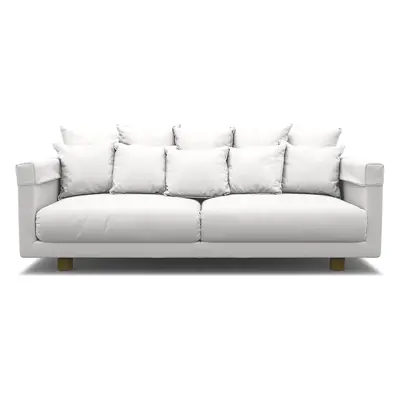 IKEA - Överdrag till Stockholm 2017 3-sitssoffa, Absolute White, Bomull - Bemz
