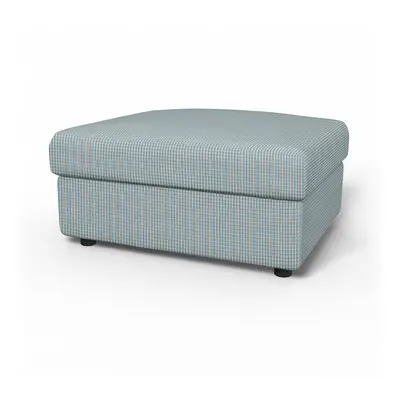 IKEA - Överdrag till Vimle fotpall med förvaring, Sky Blue, Bomull - Bemz