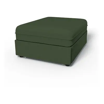 IKEA - Överdrag till Vallentuna 1-sitssektion med bädd (80x100cm), Moss, Linne - Bemz