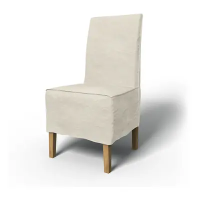 IKEA - Överdrag till Henriksdal stol Medellång kappa med fransk söm (Standard modell), Unbleache
