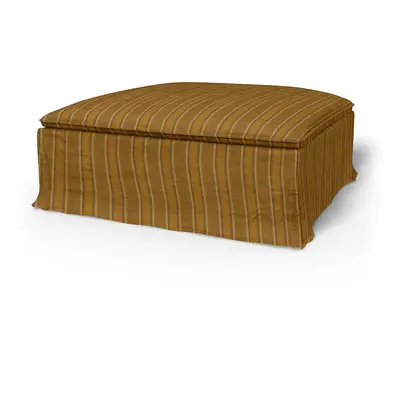 IKEA - Överdrag till Söderhamn fotpall, Mustard Stripe, Bomull - Bemz