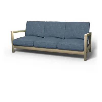 IKEA - Överdrag till Lillberg 3-sitssoffa, Mineral Blue, Sammet - Bemz