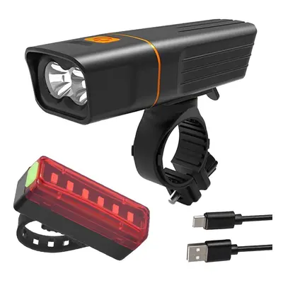 Cykelljus Fram och Bak LED – USB-Uppladdningsbar medPowerbank