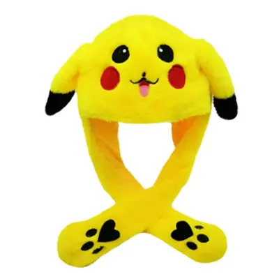 Plush och varm kaninmössa med LED-ljus, hoppande mössa