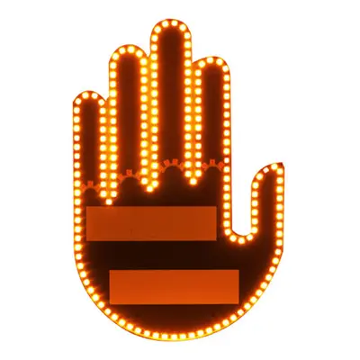 Roligt gestljus - Roligt LED-skyltljus för bilens bakruta med fjärrkontroll finger bil LED-ljus.