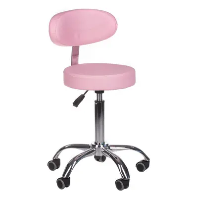 Kosmetisk pall med ryggstöd BD-9934 rosa