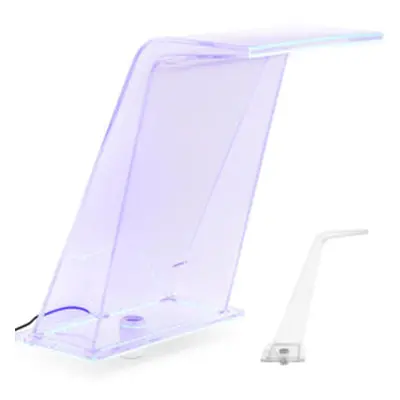 Vattenfallspip med LED-belysning 45 cm, vattenflöde 395 mm