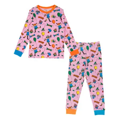 Pippi Långstrump Fest Pippi Pyjamas Rosa 110-116 cl