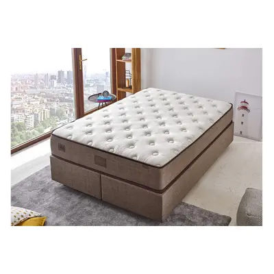 RESÅRMADRASS 200x200 cm Vit/Beige - Vit/Beige