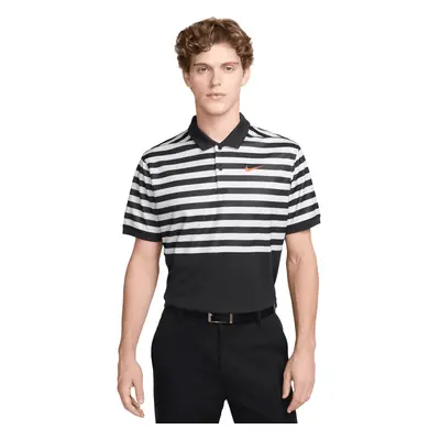 Nike Golf Polo Dri-Fit Victory Färgblockad, svart/vit