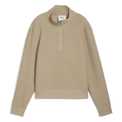 PUMA Boulder Half Snap Golf Pullover Women, Sport, Ice Coffee, L