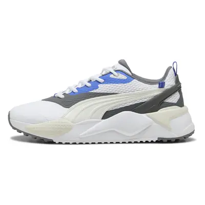 PUMA GS-X Efekt Golf Shoe, Shoes, White/Vapor Gray/Royal Sapphire, 44.5