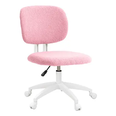 Skrivbordsstol 48x53x80-90 cm rosa